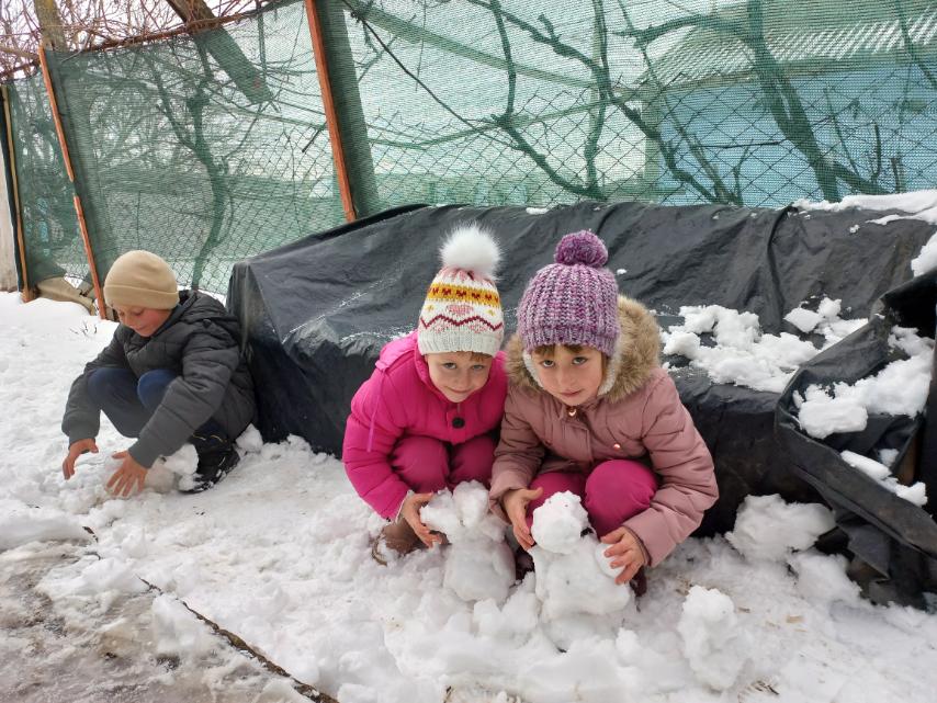 The kids can now play outside in the snow and stay warm with their new winter gear donated through MWB's Operation Winter Rescue programs.